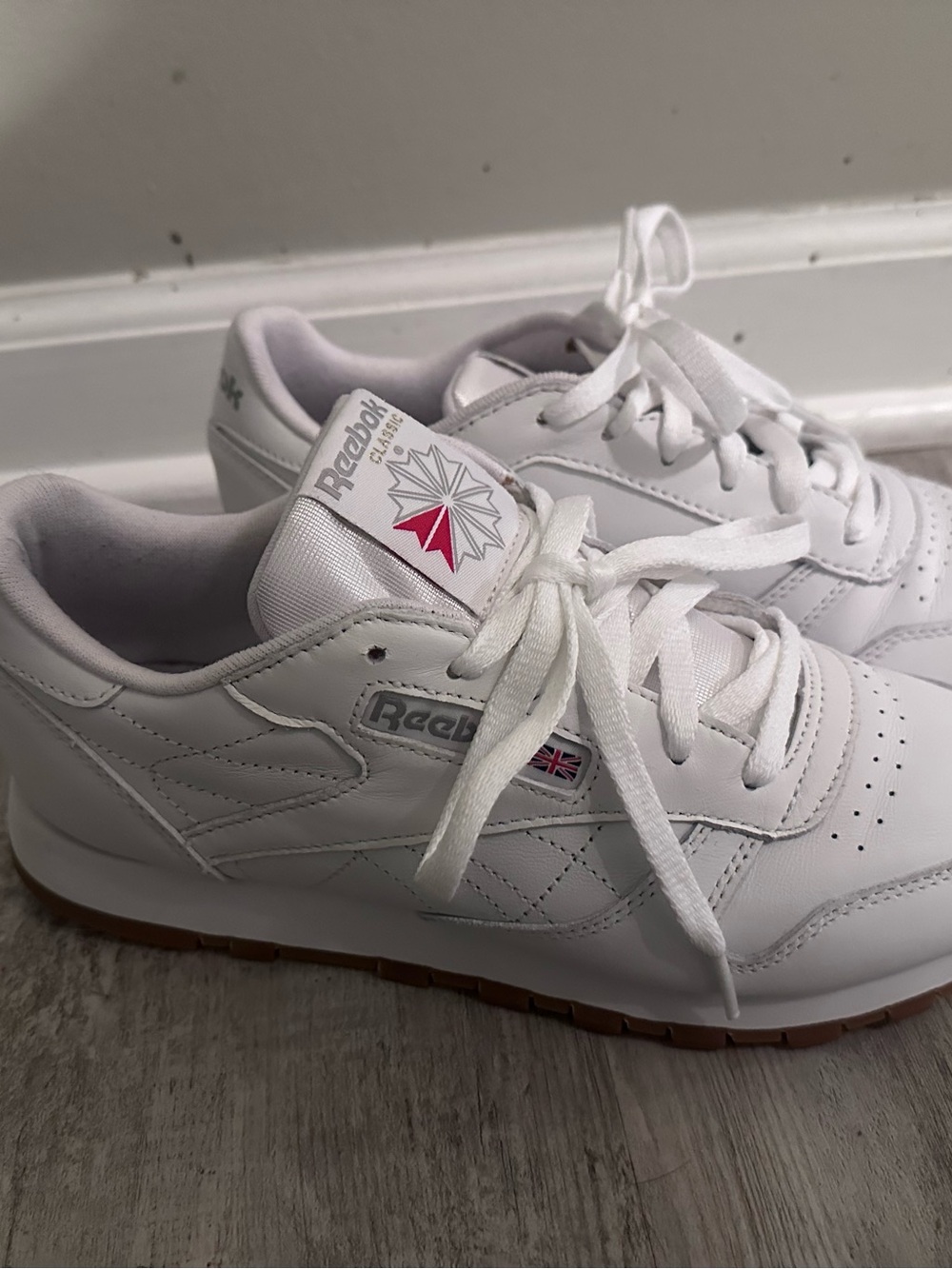 Reebok Women's Classic Leather White Sneakers